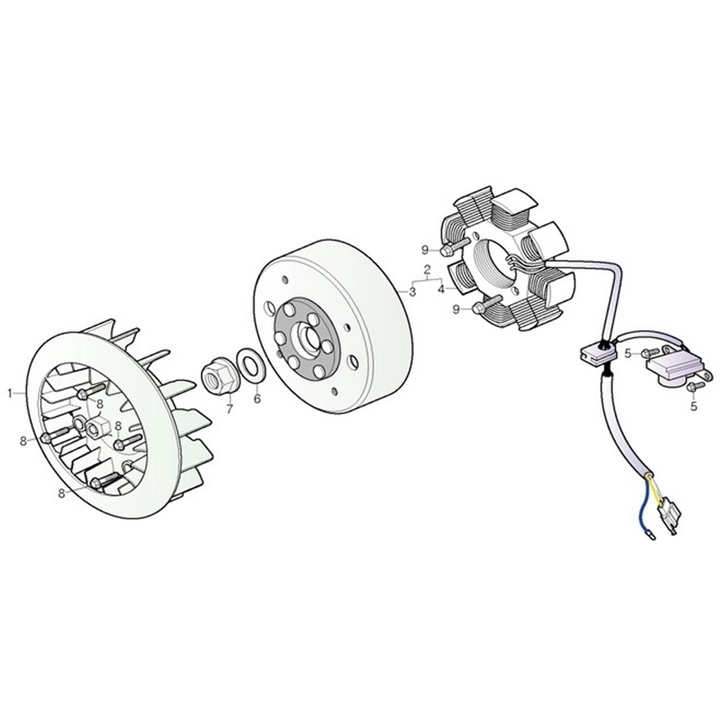 DAELIM YC125 (DL125ARM) VOLAN #DL125-ARM E0703